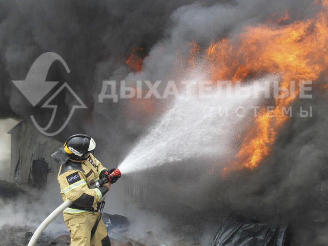 Пожар в Грозном